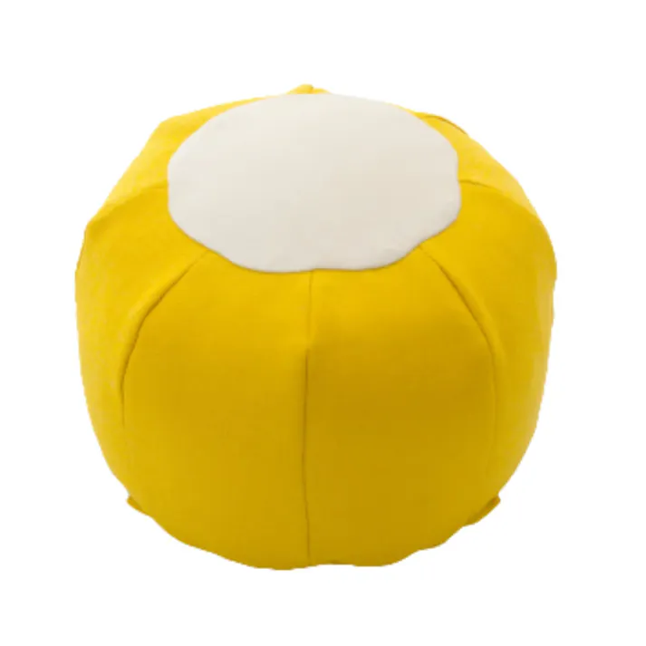 POTE-CHI ビーズクッション Mサイズ イエロー カバーが洗える 日本製 A811a-630/618【別送品】