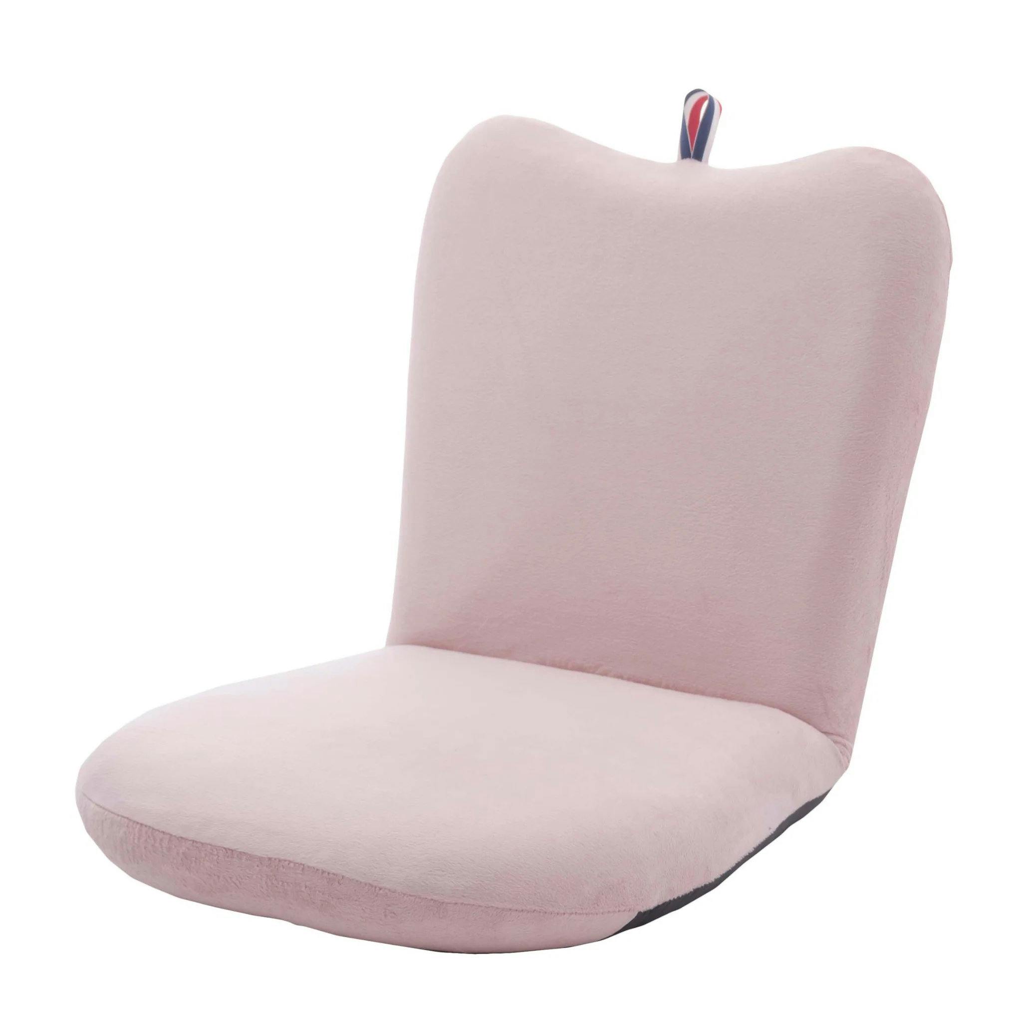 座椅子 リンゴ型 リクライニング テクノピンク 日本製 A254a-648PIK【別送品】