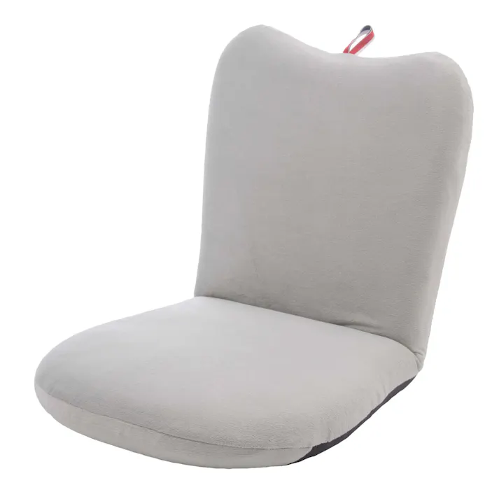 座椅子 リンゴ型 リクライニング テクノグレー 日本製 A254a-647GRY【別送品】