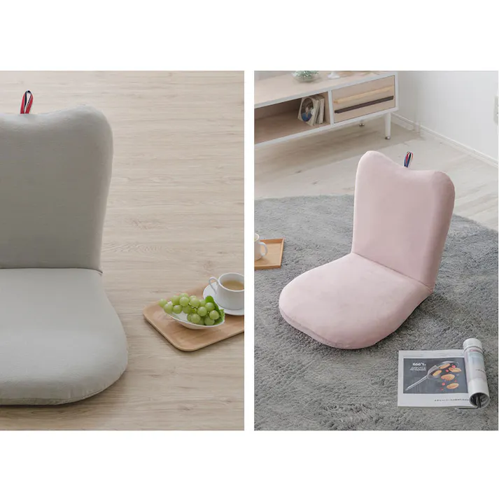 座椅子 リンゴ型 リクライニング テクノグレー 日本製 A254a-647GRY【別送品】
