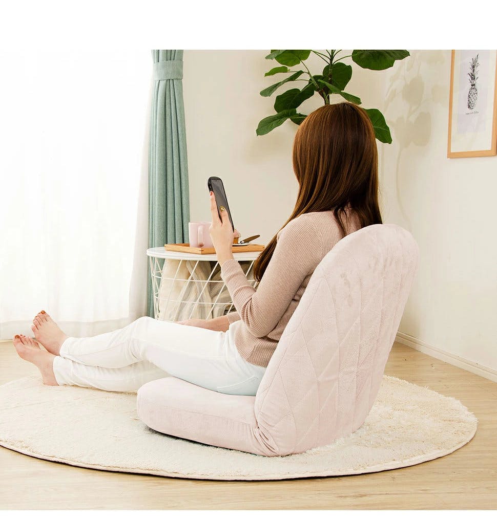 座椅子 コンパクト おしゃれ テクノブルー 日本製 A1104a-650BL【別送