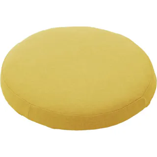SWEETS クッション チェアパッド 丸型 厚さ6.5cm ダリアンマスタード 低反発 カバーが洗える 日本製 A1063a-630YE【別送品】