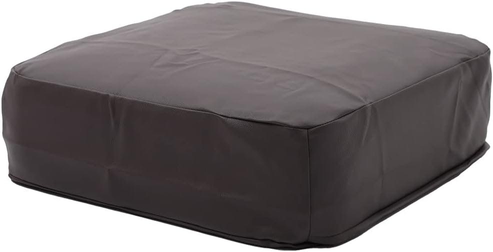 SWEETS クッション 角型 幅48cm 合成皮革 PVCブラウン カバーリング 日本製 A366t-595BR【別送品】