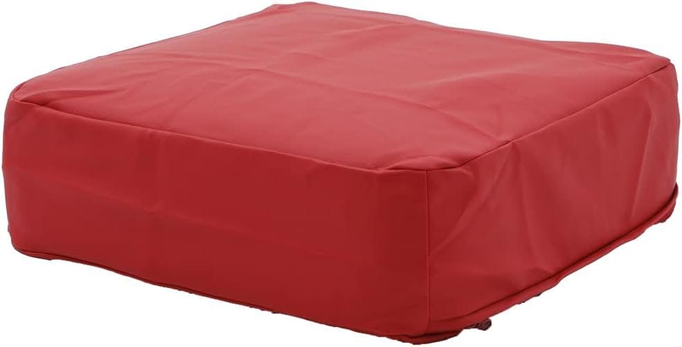 SWEETS クッション 角型 幅48cm 合成皮革 PVCレッド カバーリング 日本製 A366t-596RED【別送品】