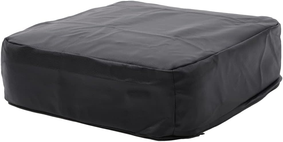 SWEETS クッション 角型 幅48cm 合成皮革 PVCブラック カバーリング 日本製 A366t-597BK【別送品】