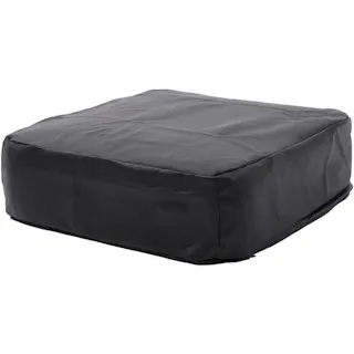SWEETS クッション 角型 幅48cm 合成皮革 PVCブラック カバーリング 日本製 A366t-597BK【別送品】