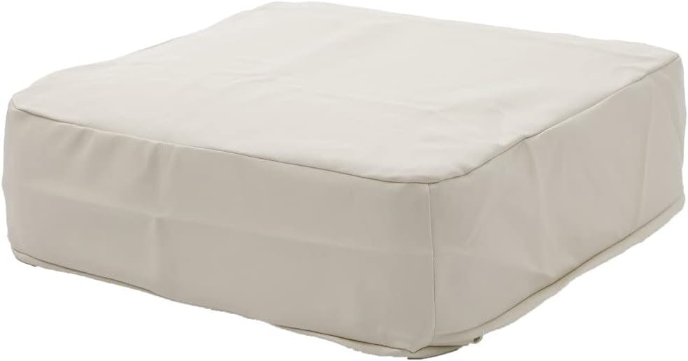 SWEETS クッション 角型 幅48cm 合成皮革 PVCアイボリー カバーリング 日本製 A366t-598WH【別送品】