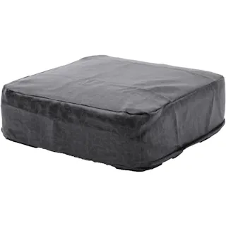 SWEETS クッション 角型 幅48cm 合成皮革 ヴィンテージブラック カバーリング 日本製 A366t-694BK【別送品】