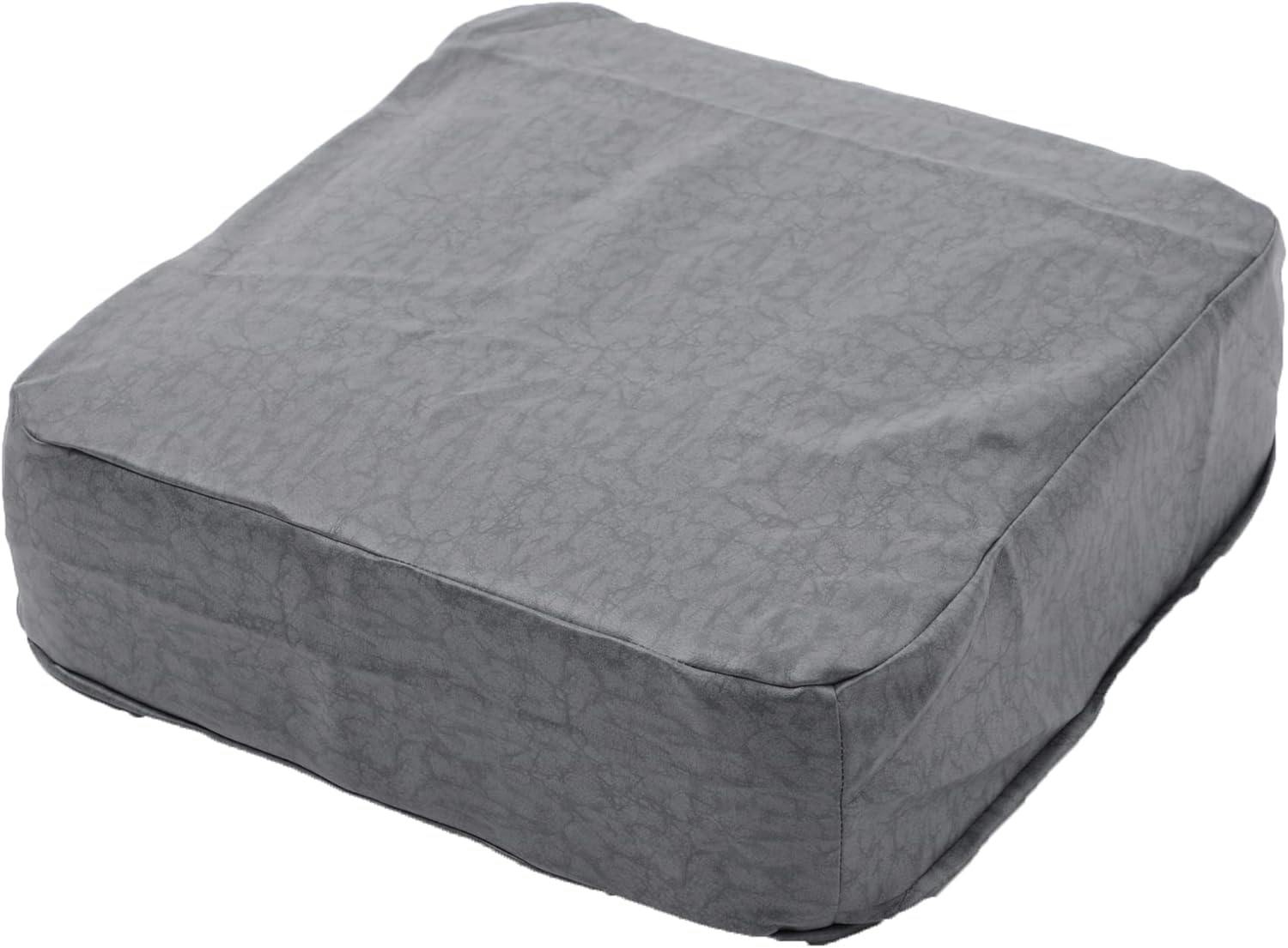 SWEETS クッション 角型 幅48cm 合成皮革 ヴィンテージグレー カバーリング 日本製 A366t-695GRY【別送品】