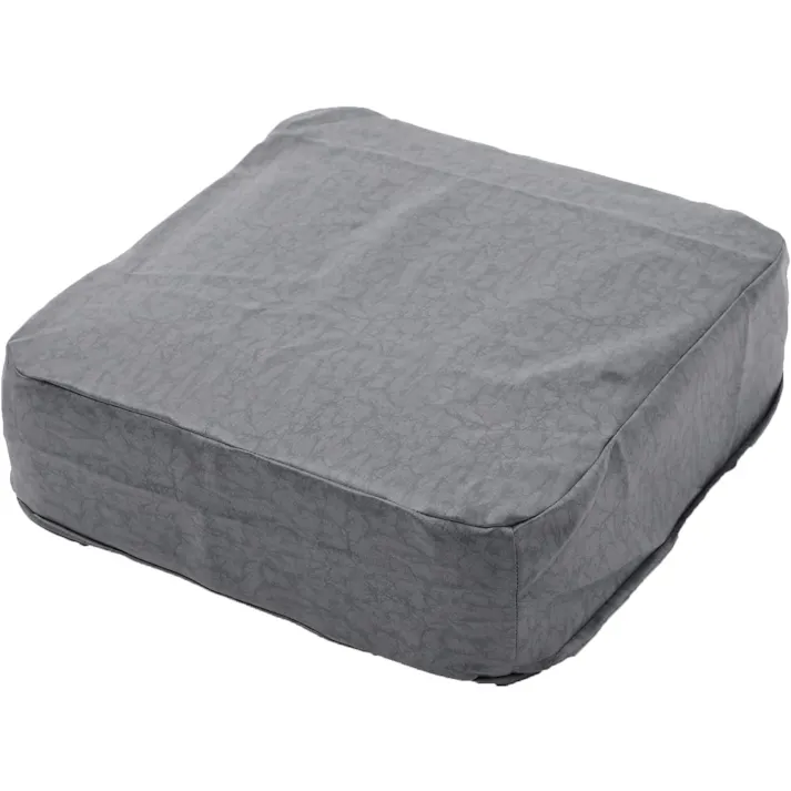 SWEETS クッション 角型 幅48cm 合成皮革 ヴィンテージグレー カバーリング 日本製 A366t-695GRY【別送品】