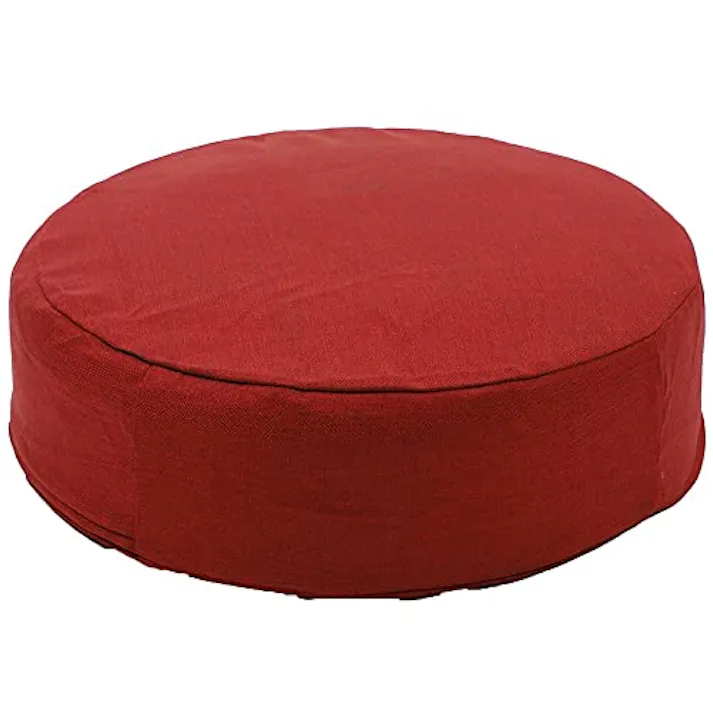 SWEETS クッション 丸型 幅48cm タスクレッド カバーが洗える 日本製 A367t-586RED【別送品】