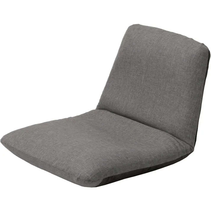 和楽チェア 座椅子 Sサイズ リクライニング デニム調アッシュグレー 日本製 A455a-606GRY【別送品】