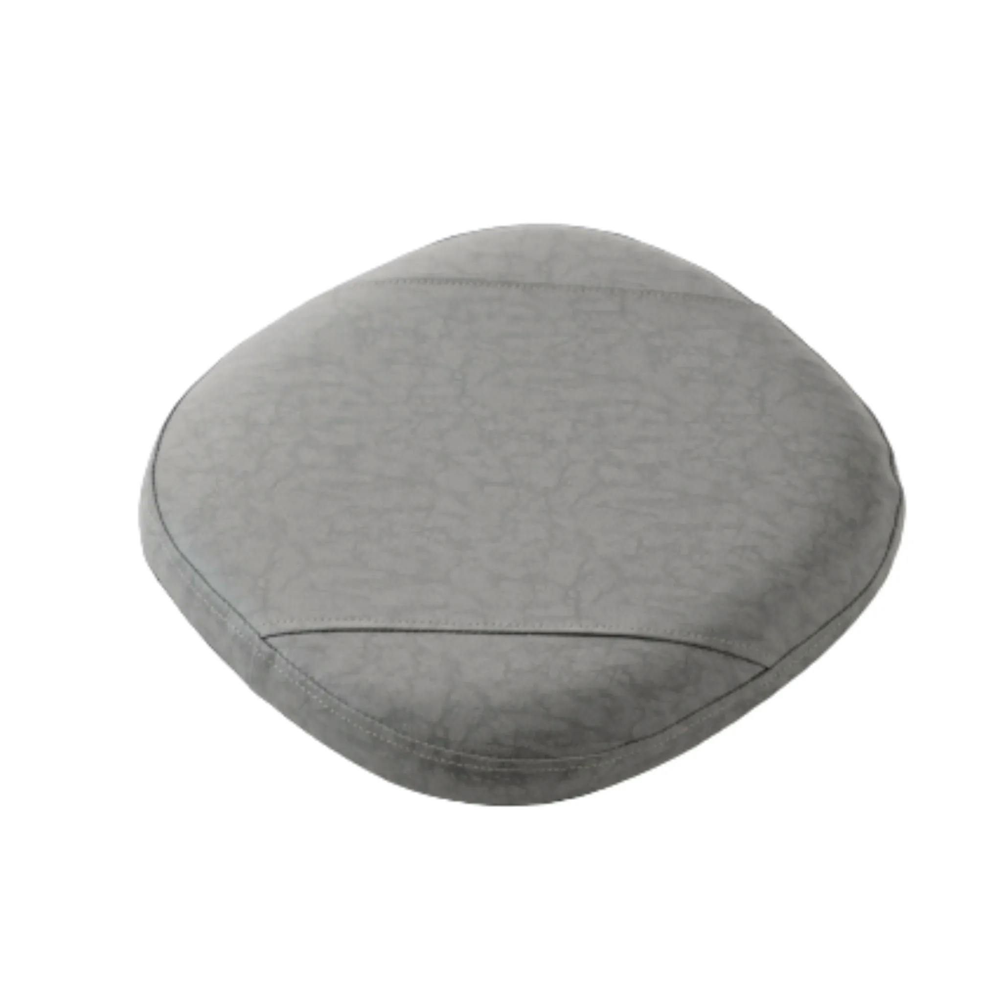 ヴィンテージチェアパッド 35×38cm 厚さ5cm 合成皮革 グレー 日本製 A1300a-695GRY【別送品】