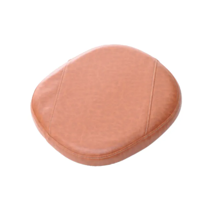 ヴィンテージチェアパッド 35×38cm 厚さ5cm 合成皮革 キャメル 日本製 A1300a-677CML【別送品】