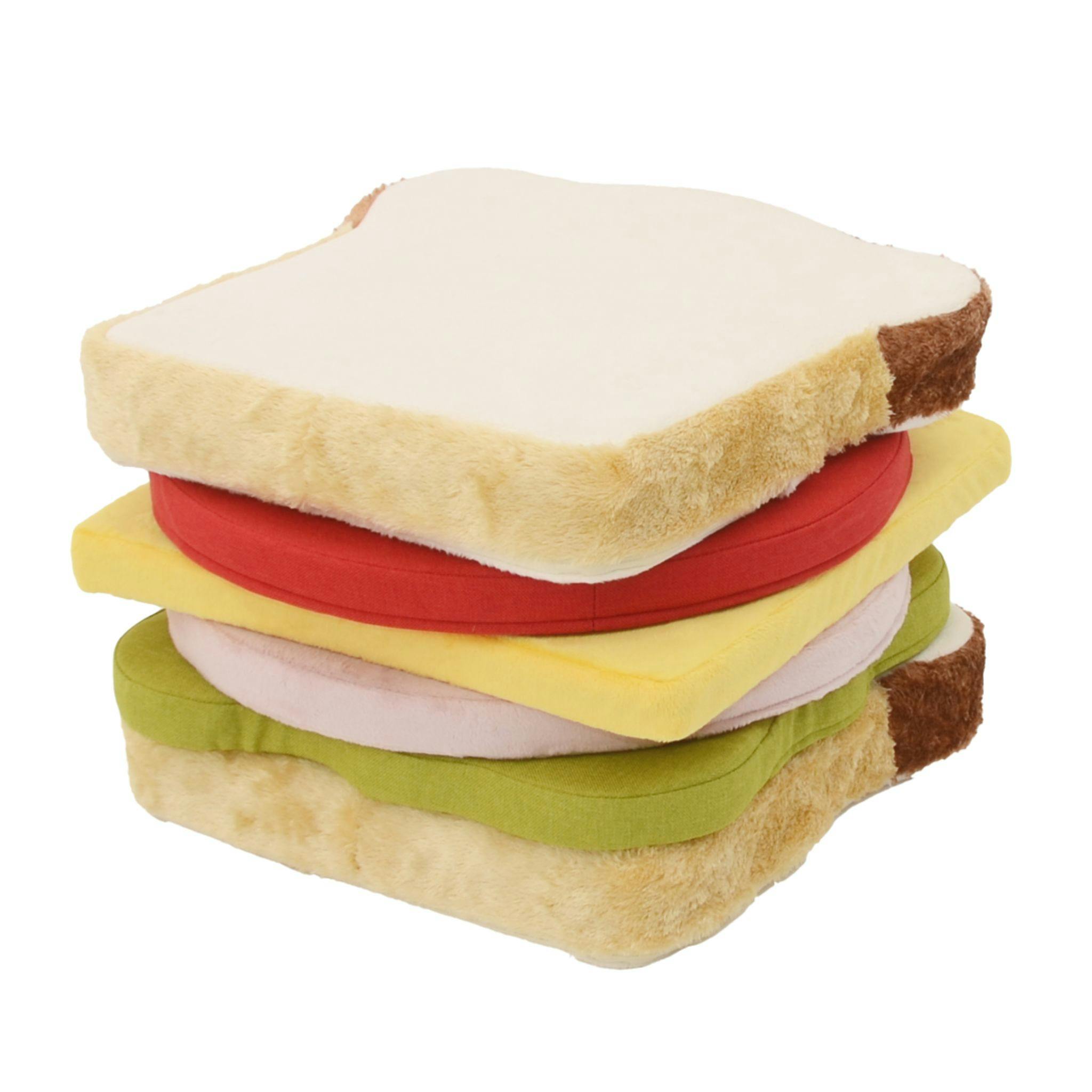 クッション 食パン 座布団 サンドイッチ 日本製 A337a-mix【別送品】