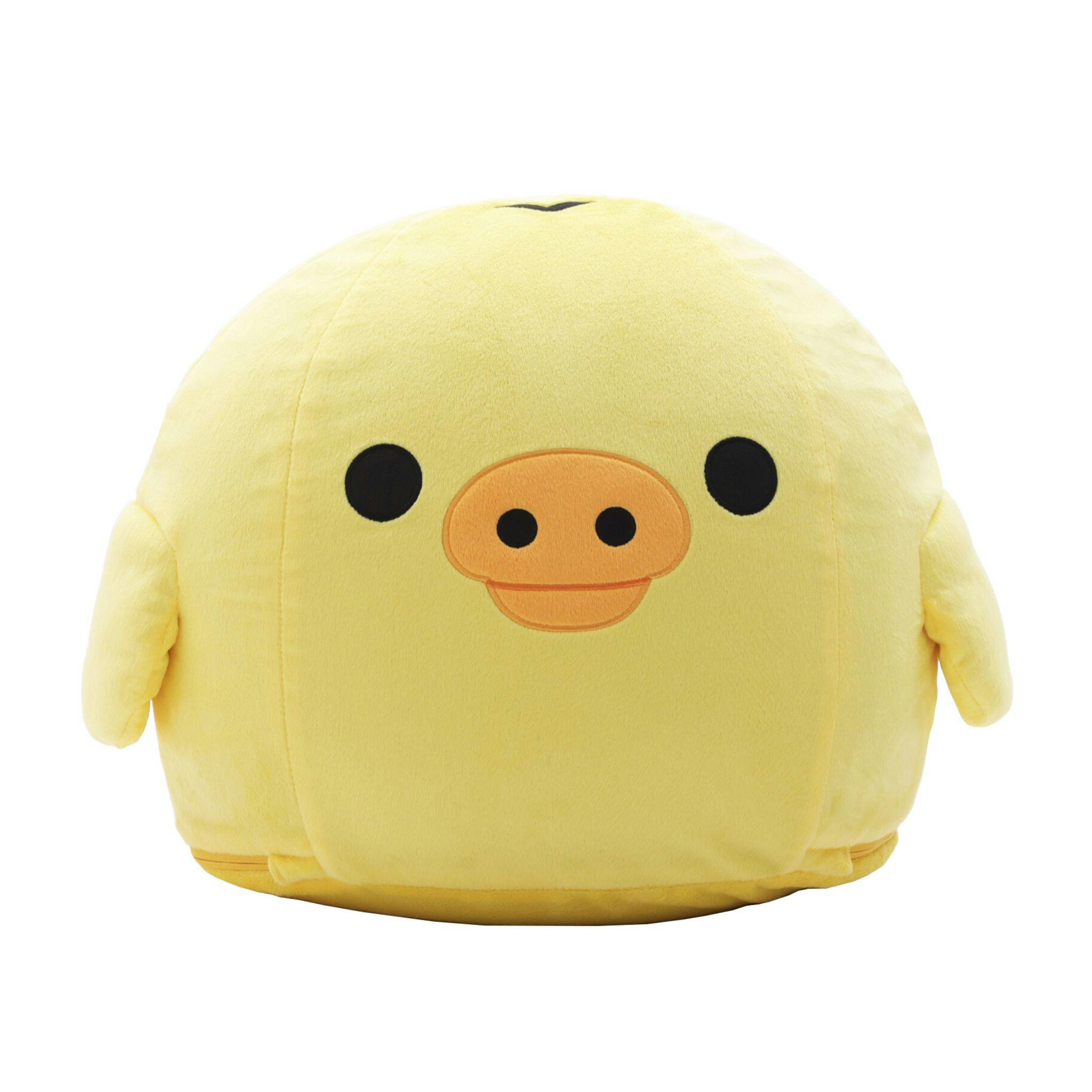 リラックマ ビーズオットマン キイロイトリ ビーズクッション カバーが洗える 日本製 A1446a-741YE【別送品】