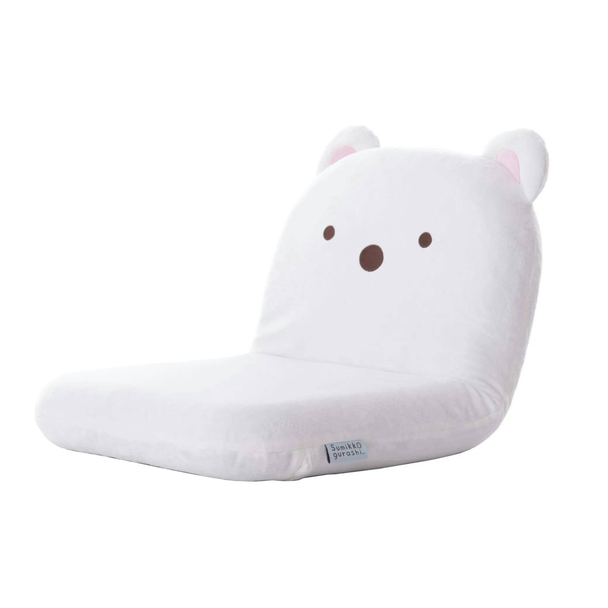 すみっコぐらし 座椅子 リクライニング コンパクト しろくま 日本製 A1466a-651WH【別送品】