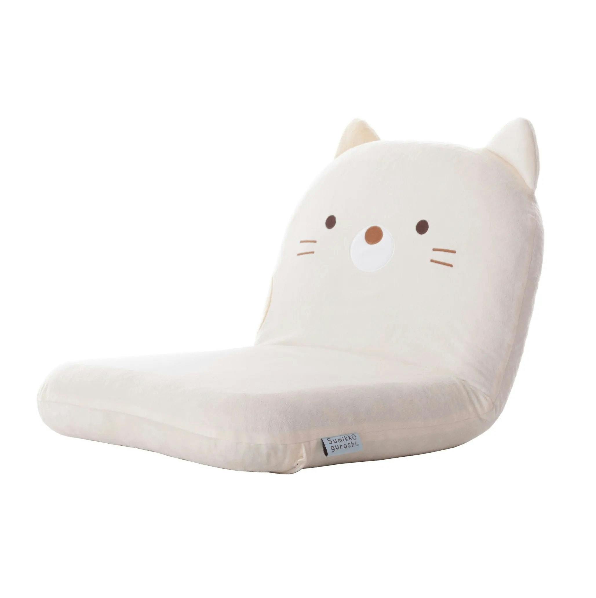 すみっコぐらし 座椅子 リクライニング コンパクト ねこ 日本製 A1466a-748BE【別送品】