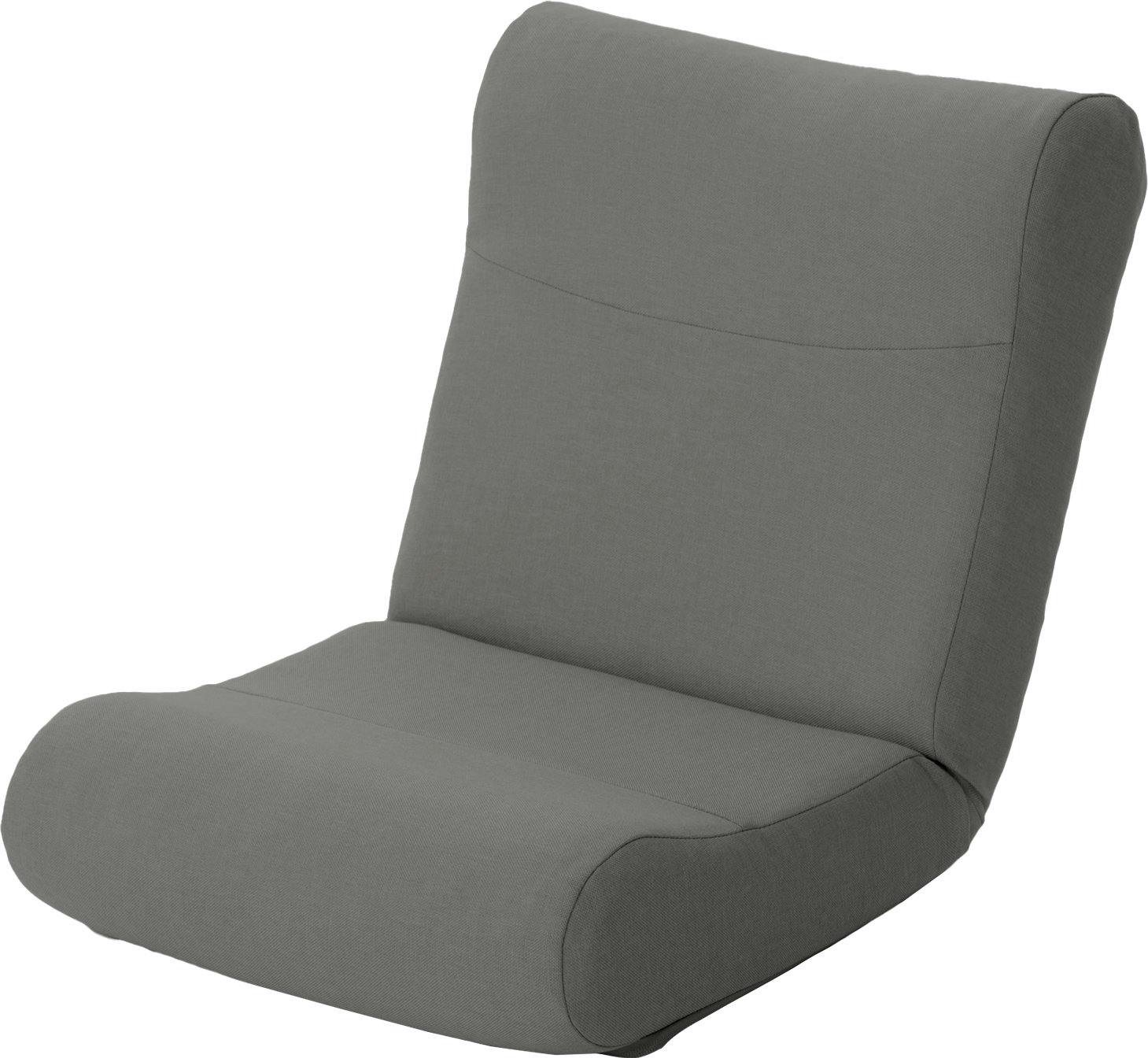 座椅子 リクライニング コンパクト ユニーク シンプル アッシュグレー 日本製 A1650a-625GRY【別送品】