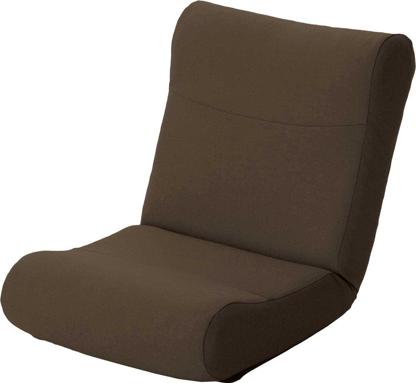 座椅子 リクライニング コンパクト ユニーク シンプル ブラウン 日本製 A1650a-640BR【別送品】