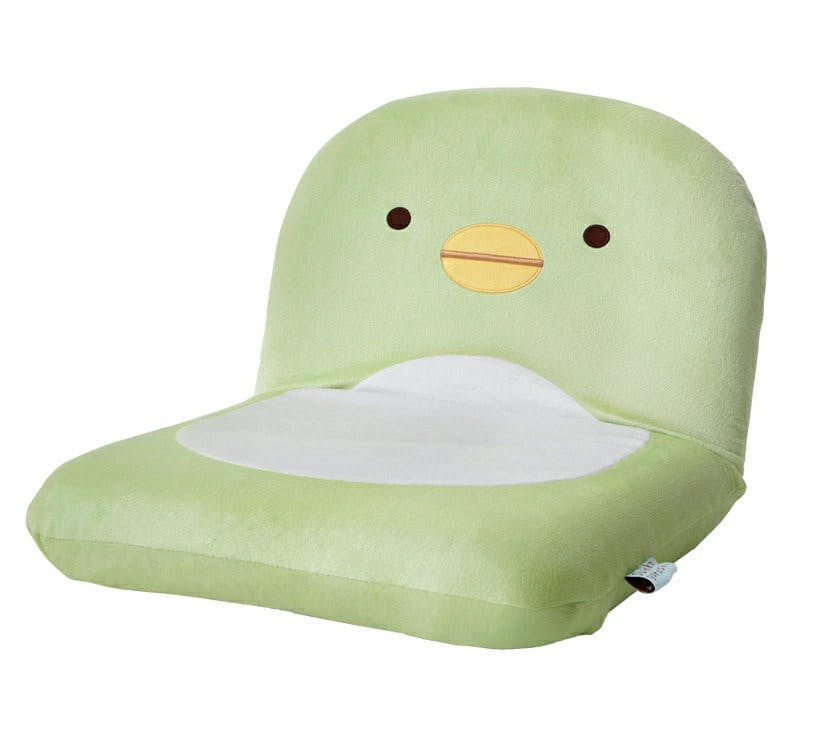 すみっコぐらし 座椅子 リクライニング コンパクト ぺんぎん? 日本製 A1466a-764【別送品】