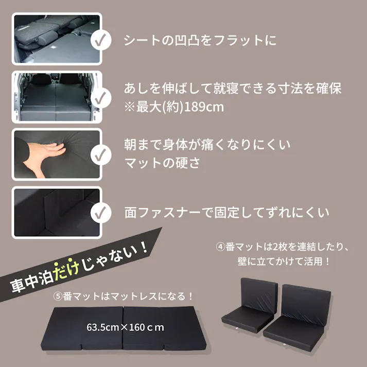 車中泊フラットマット トヨタ シエンタ専用 NHP170G NSP170G NCP175G 6人乗り用 全席用 日本製 A1613a-2-602【別送品】