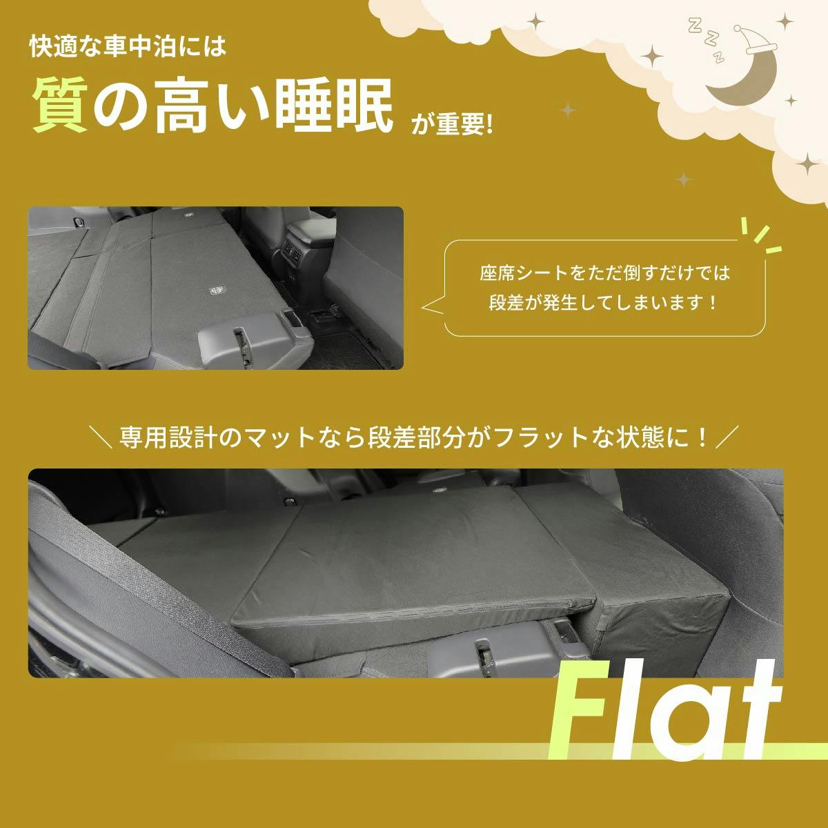 車中泊フラットマット トヨタ RAV4専用 MXAA54 MXAA52 AXAH54 AXAH52
