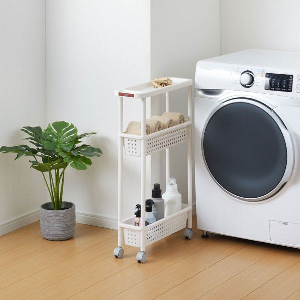 SANKA squ+ サンカ キッチンワゴン スリムワゴン (幅16cm) 3段