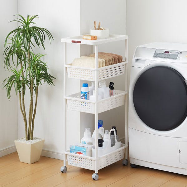 キッチンワゴン Sade SANKA squ+ サンカ キッチンワゴン スリムワゴン (幅16cm) 3段