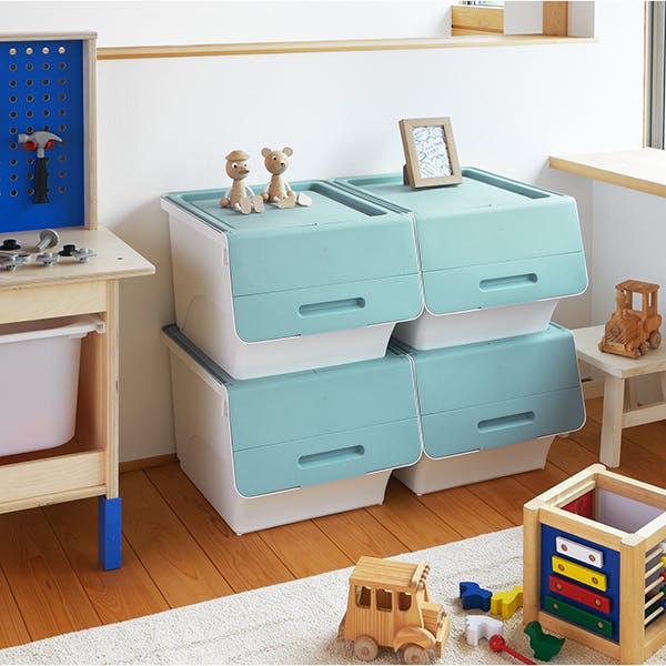 SANKA squ+ サンカ フロック 重ねて使える蓋付き衣装ケース froq fr