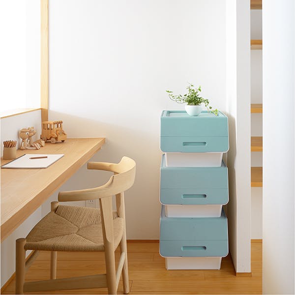 SANKA squ+ サンカ フロック 重ねて使える蓋付き衣装ケース froq