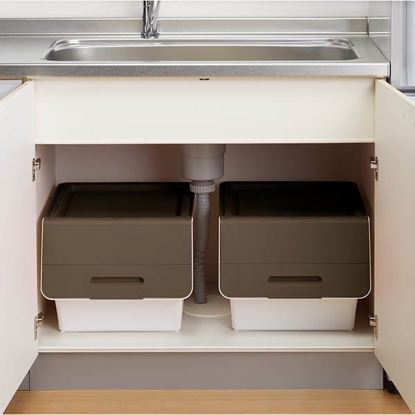 FUKAセット SANKA squ+ サンカ フロック 重ねて使える蓋付き衣装ケース froq fr