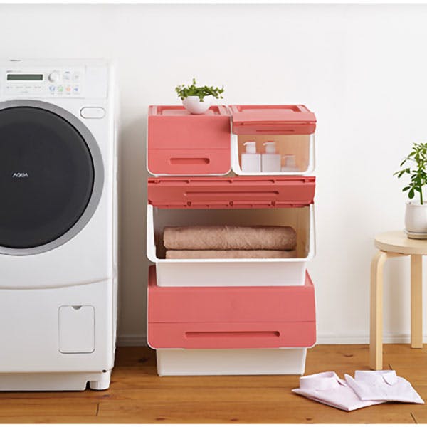 SANKA squ+ サンカ フロック 重ねて使える蓋付き衣装ケース froq fr