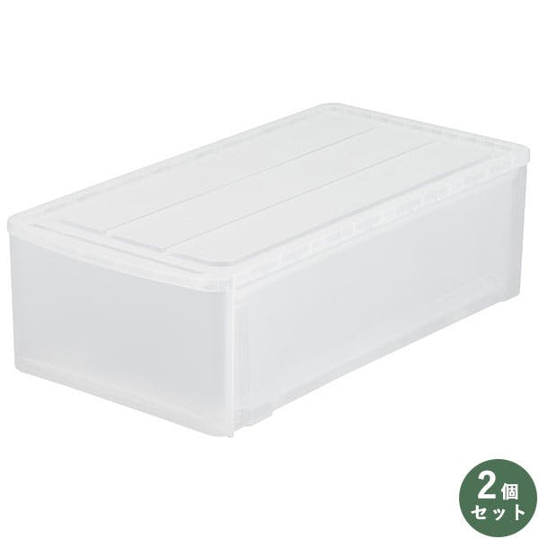 SANKA squ+ サンカ 収納ケース ナチュラ NGBO-23CL 2個組 グローブ 押入れ 23 クリア W390XD740XH225 NGBO-23CL 押入れ・クローゼットワゴン・チェスト SANKA squ+ サンカ 収納ケース ナチュラ NGBO-23CL 2個組 グローブ 押入れ 23 クリア W390XD740XH225 NGBO-23CL 押入れ・クローゼットワゴン・チェスト