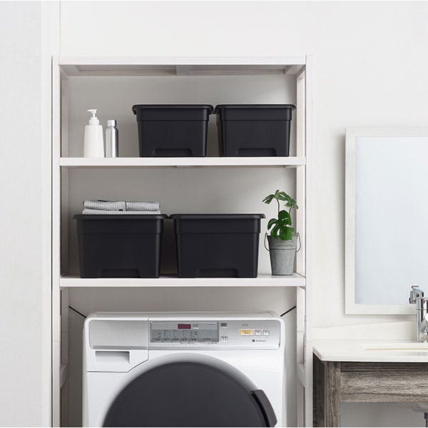 SANKA squ+ サンカ 収納ボックス L サイズ OB-LBK 3個組