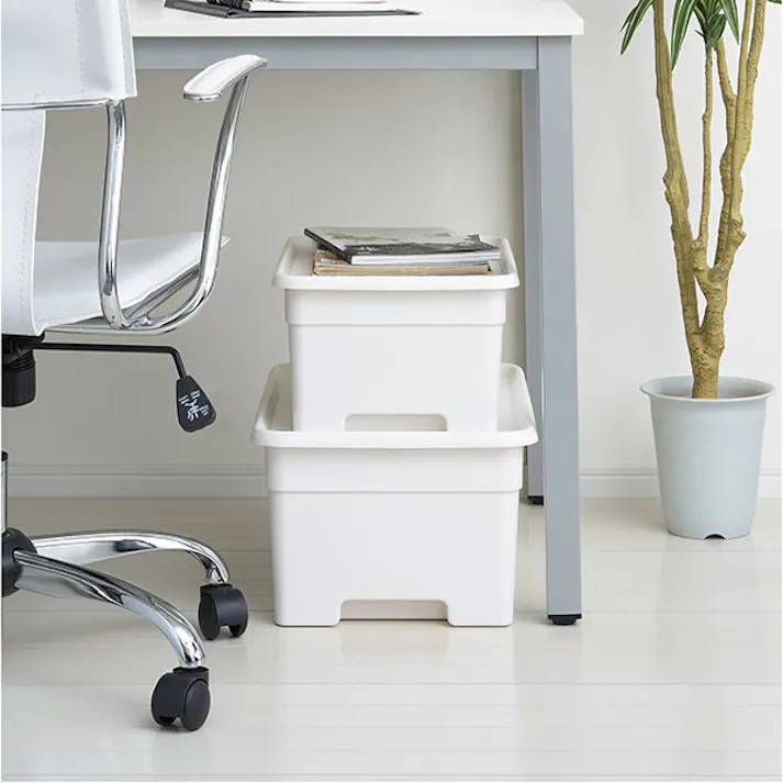 SANKA squ+ サンカ 収納ボックス L サイズ OB-LWH 3個組ホワイト 色 (幅33.5×奥行49×高さ23cm) オンボックス 日本製 OB-LWH-3【別送品】