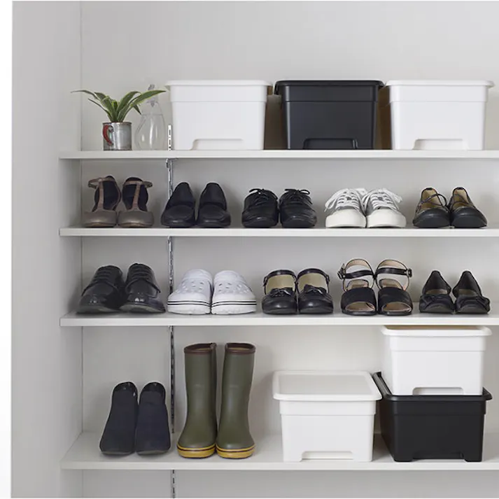 SANKA squ+ サンカ 収納ボックス L サイズ OB-LWH 3個組ホワイト 色 (幅33.5×奥行49×高さ23cm) オンボックス 日本製 OB-LWH-3【別送品】