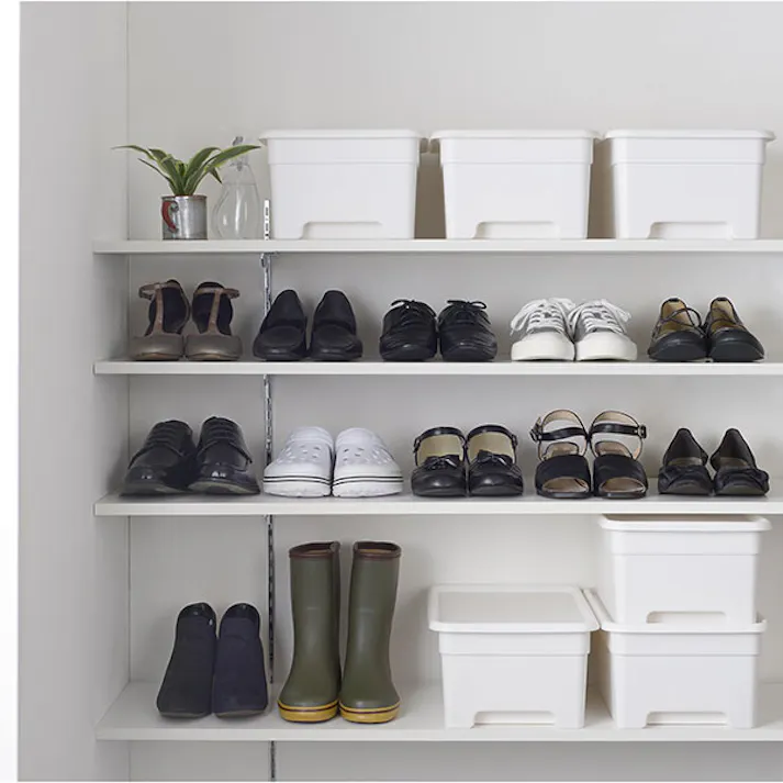 SANKA squ+ サンカ 収納ボックス M サイズ OB-MWH 3個組 ホワイト 色 (幅29×奥行40×高さ19cm) オンボックス 日本製 OB-MWH-3【別送品】