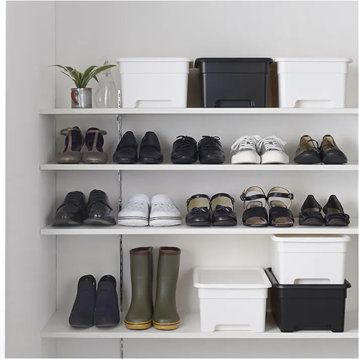 SANKA squ+ サンカ 収納ボックス M サイズ OB-MWH 3個組 ホワイト 色 (幅29×奥行40×高さ19cm) オンボックス 日本製 OB-MWH-3【別送品】