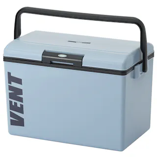 SANKA squ+ サンカ バンセレーノ ワンプッシュで開閉できる クーラーボックス アッシュブルー(マット仕様) 24.5L ふたが外せてお手入れ簡単 日本製 フィッシングクーラー 釣り キャンプ (幅48×奥行30×高さ32cm) SVES-#25BL-1【別送品】