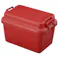 SANKA squ+ サンカ 収納ボックス スタッキング コンテナ ベリアスボート レッド M (幅58.5×奥行39×高さ38cm) おしゃれ スツールになる キャンプ 頑丈 日本製 VA-MRE-1【別送品】