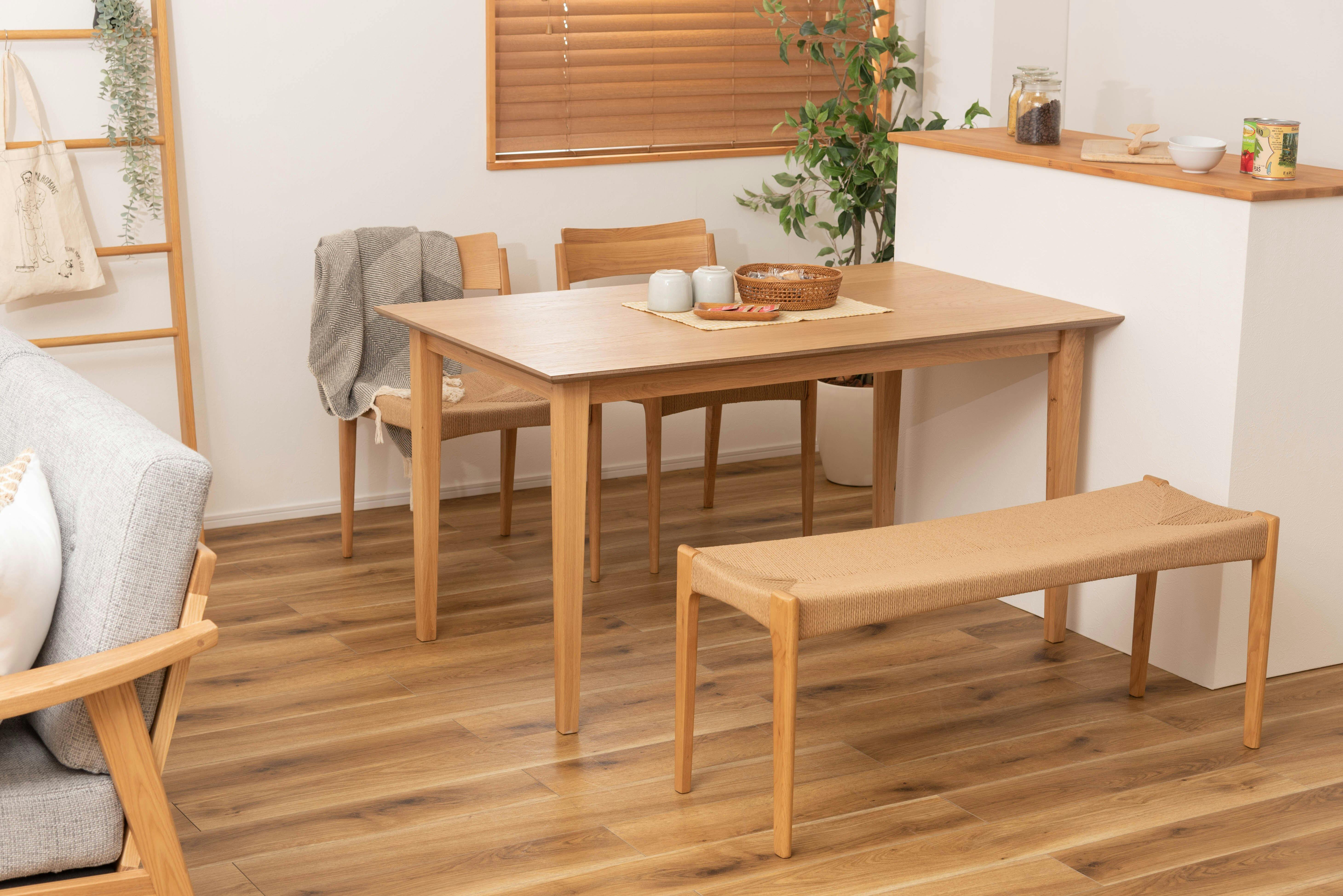 THE・ベンチいす 東谷 Room Essence ペーパーコードベンチ ナチュラル Size：105×36×46