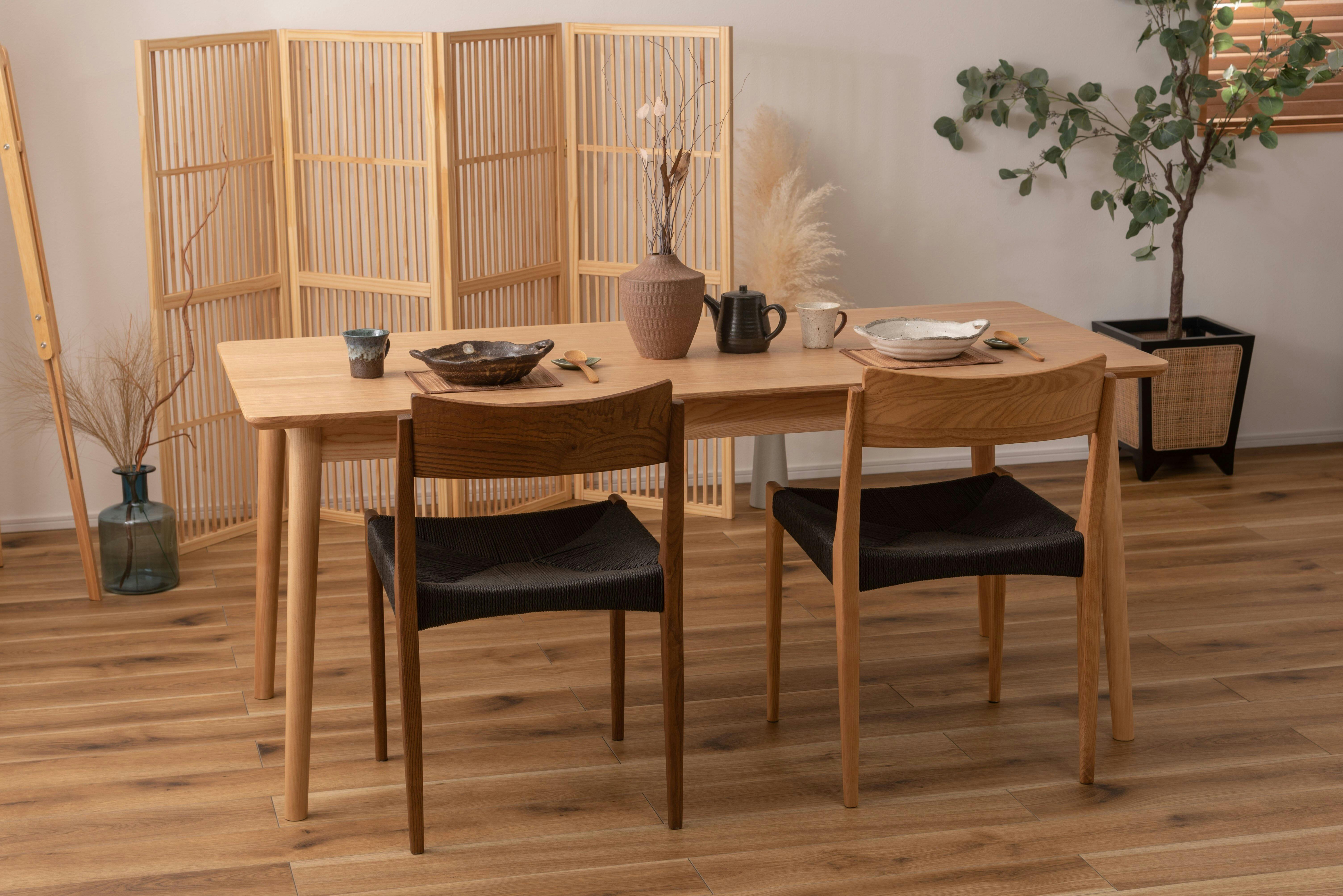 美品 東谷 ペーパーコードチェア 北欧チェア ナチュラル 座編みの椅子 ④ 美品】 東谷 ペーパーコードチェア 北欧チェア ナチュラル 座編みの椅子 ②