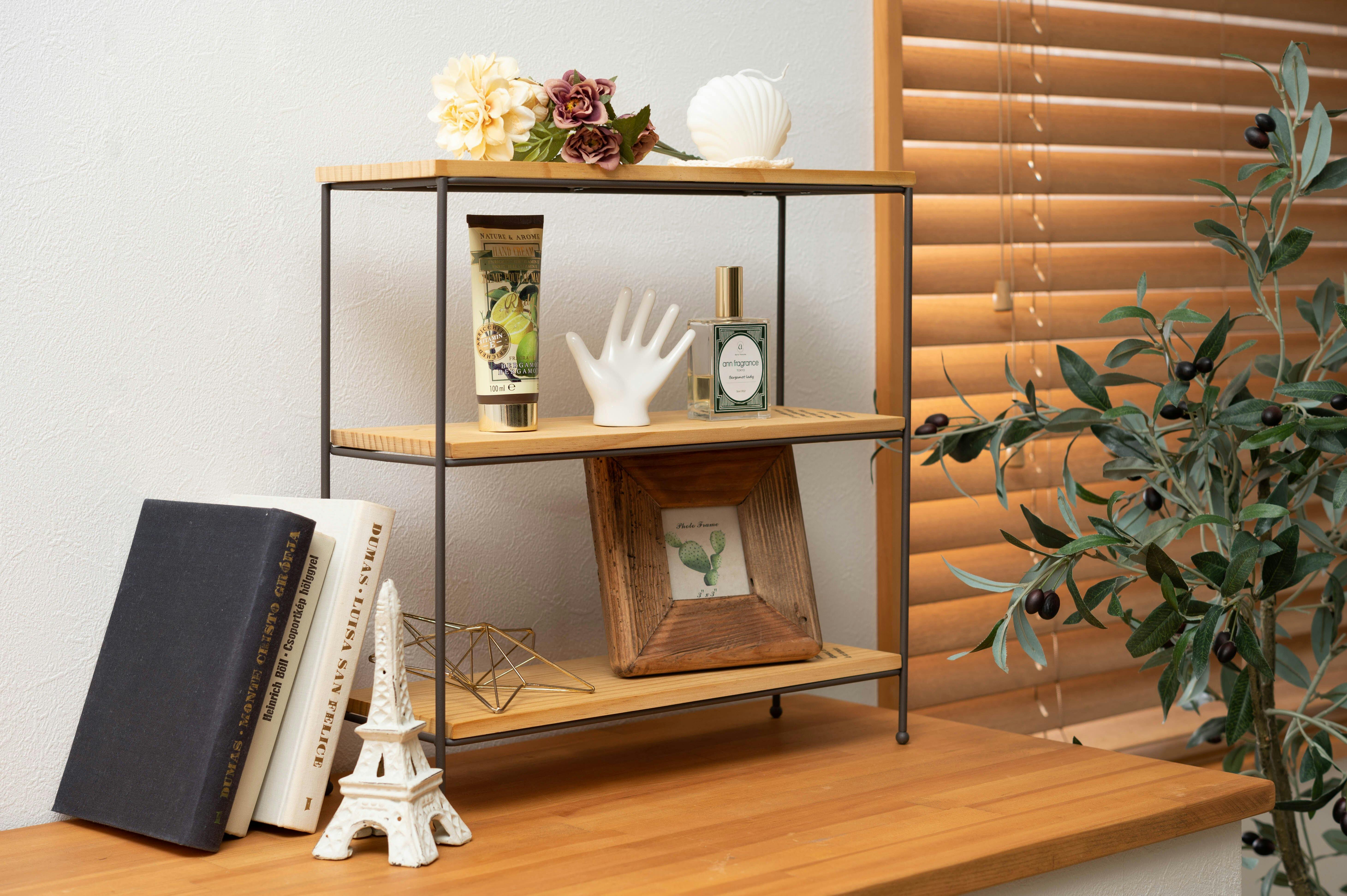 BARAK　オーダーラック 東谷 Room Essence オープンラック ブラウン Size：40×14×40