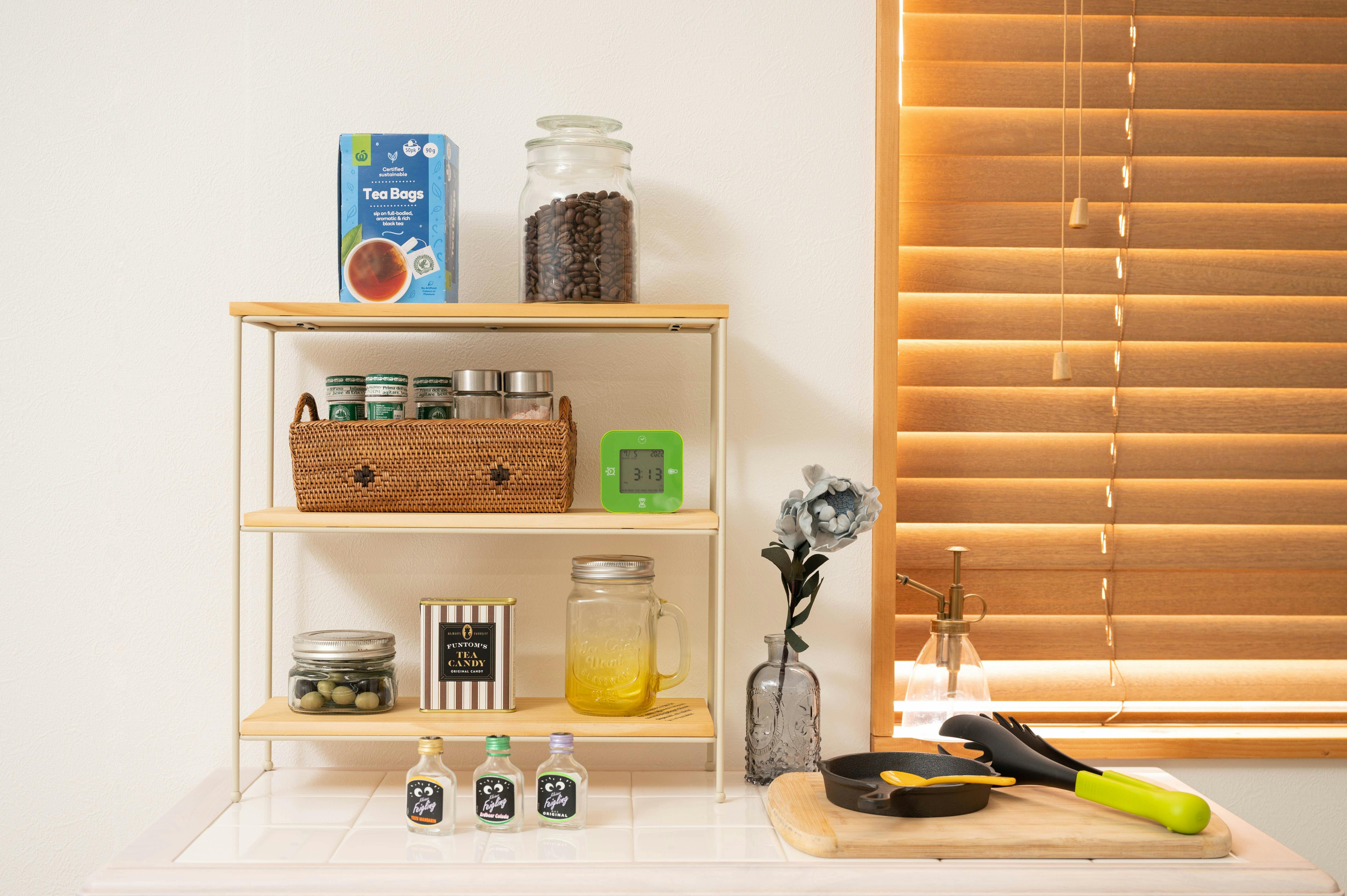 東谷 Room Essence オープンラック アイボリー Size：40×14×40