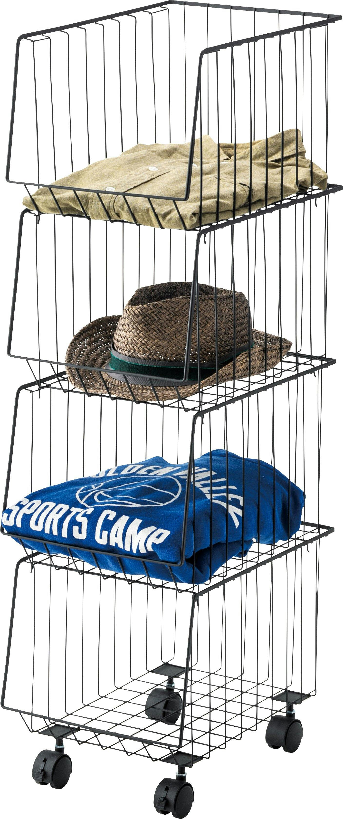 【送料込/新品未使用】ワゴン　ラック　スタッキング　ブルックリンスタイル　人気 送料込/新品未使用】ワゴン ラック スタッキング ブルックリン