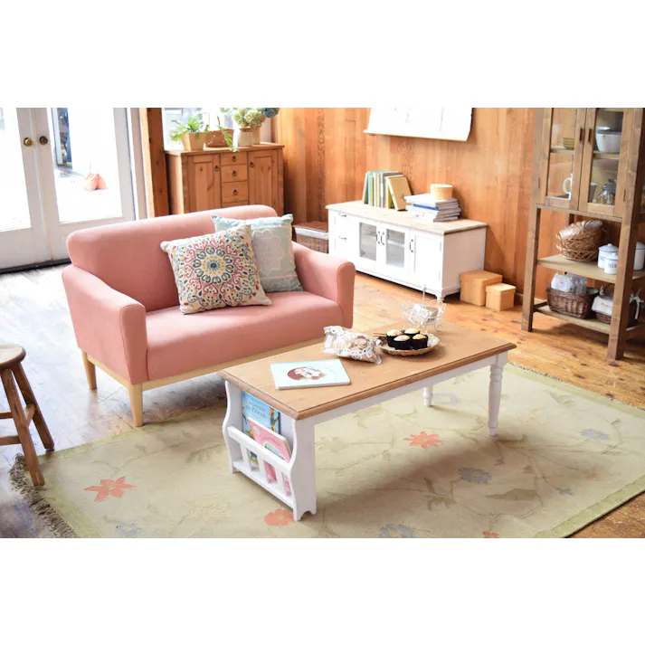 東谷 Room Essence ミディ センターテーブル ホワイト Size:105×50×40 【4985155156214】 CFS-214【別送品】