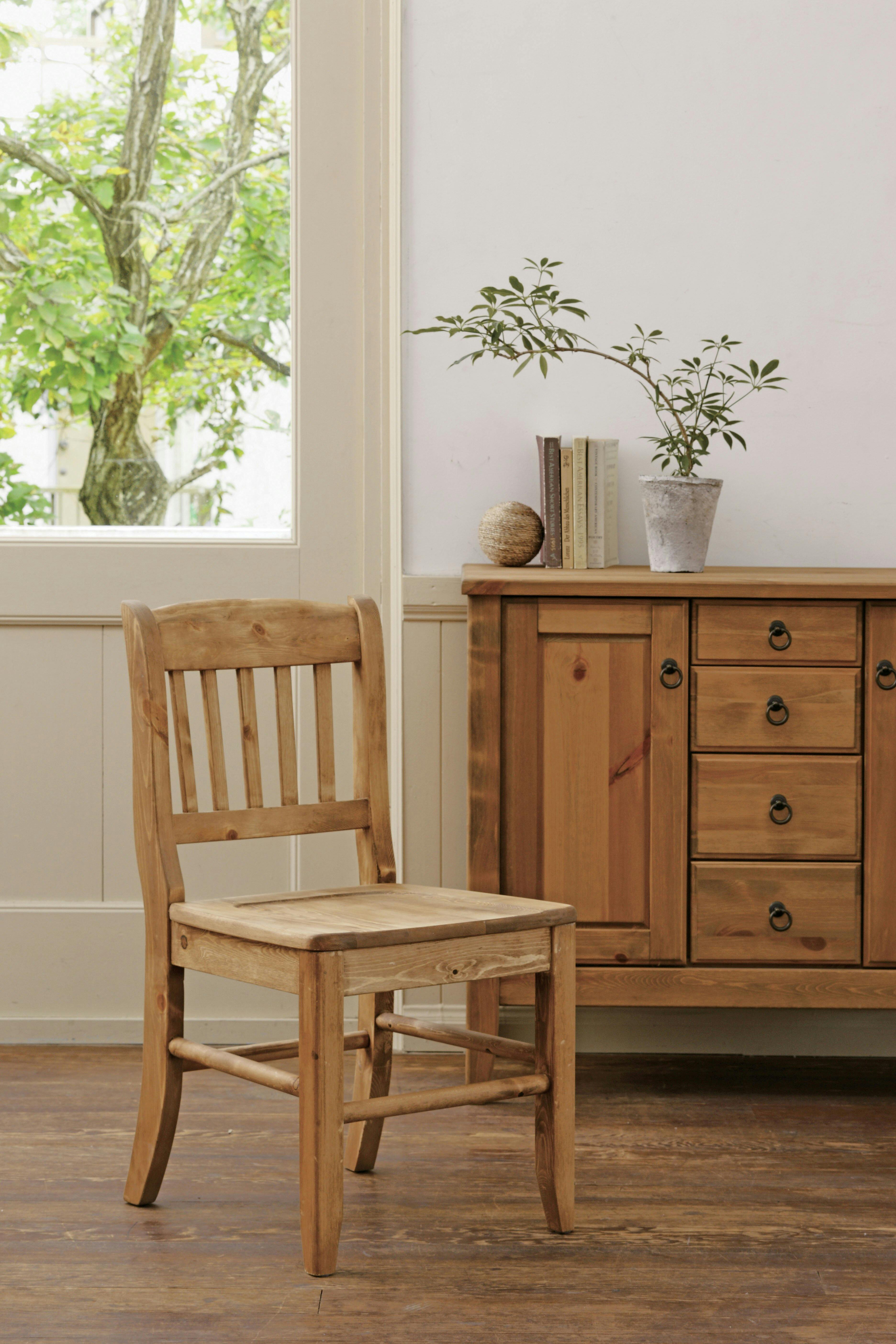 東谷 Room Essence フォレ ダイニングチェア ナチュラル Size：42×53