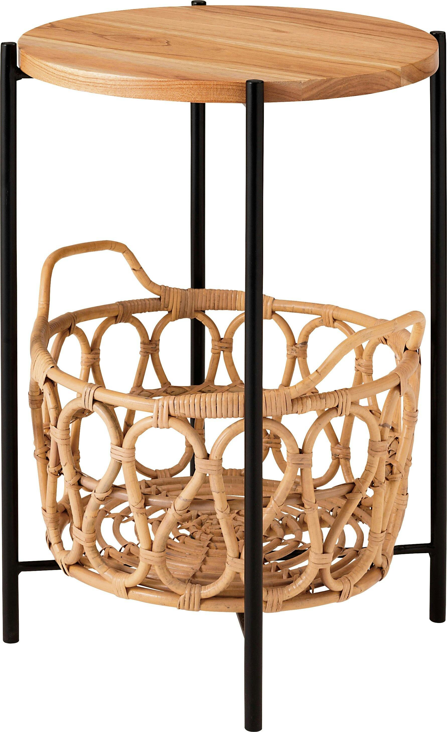 東谷 Room Essence バスケット付きサイドテーブル ナチュラル Size:43.5×43.5×60 GUY-822NA ローテーブル・センターテーブル 東谷 Room Essence バスケット付きサイドテーブル ナチュラル Size:43.5×43.5×60 GUY-822NA ローテーブル・センターテーブル