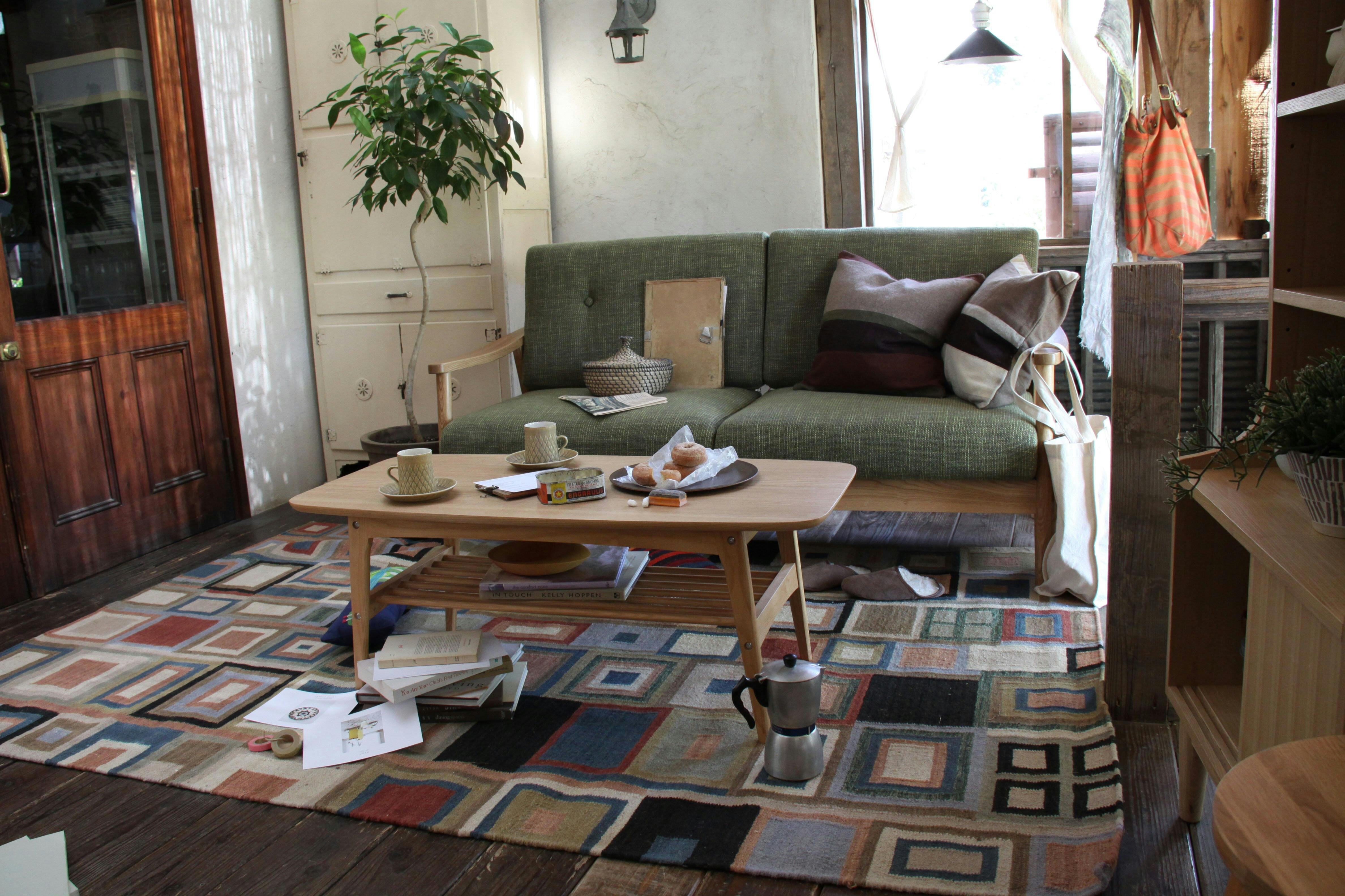 東谷 Room Essence ヘンリー センターテーブル ナチュラル Size：105